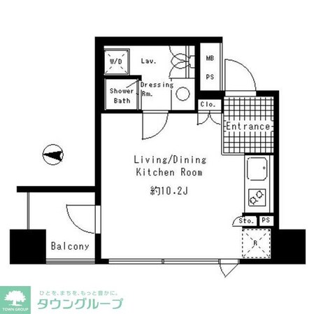 パークアクシス渋谷神南の物件間取画像